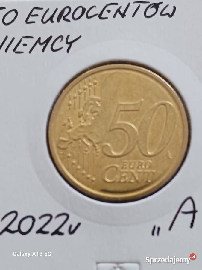 50 Eurocentów Niemcy 2022 r menA wielkopolskie Konin