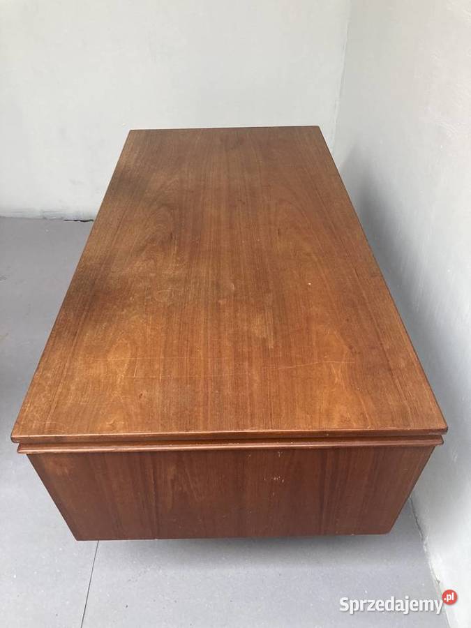 Biurko drewno tekowe Dania Antyki, Sztuka, Kolekcje wielkopolskie Wolsztyn