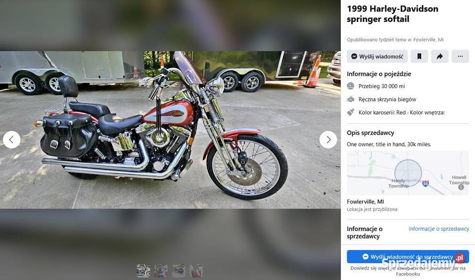 HarleyDavidson FXSTS Springer Evo 1340cm3 podkarpackie Rzeszów