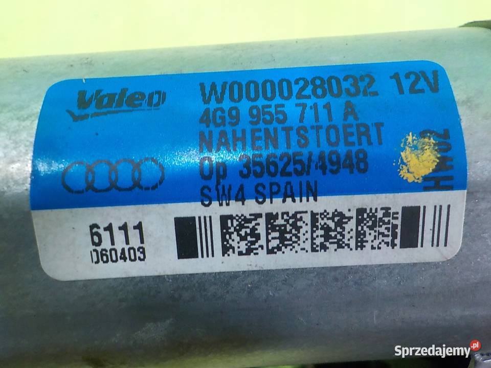 AUDI A1 8X 12 TFSI 11r 3D silniczek wycieraczki Suków