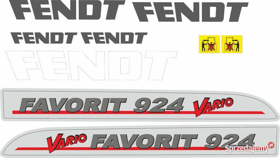 Naklejki Fendt Favorit 924 vario i inne modele