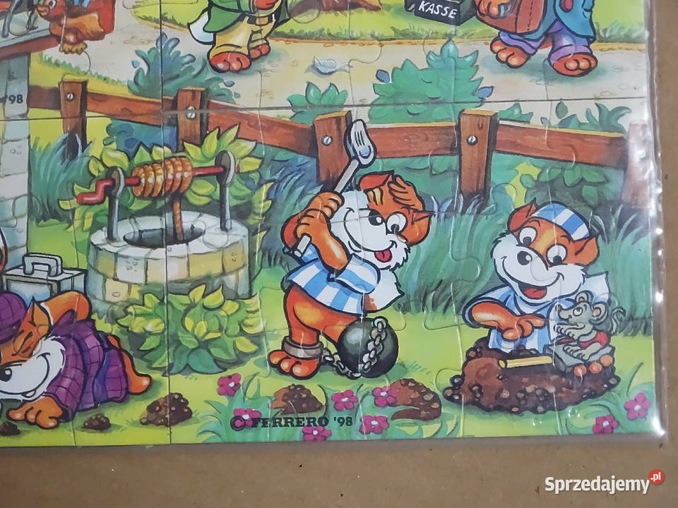 Stare puzzle Kinder Ferrero 1998 Fancy Fuxies Puzzle Biłgoraj sprzedam
