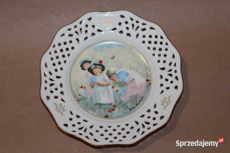 Ażurowy talerzyk Jenny Nystrom 6 Szczecin sprzedam