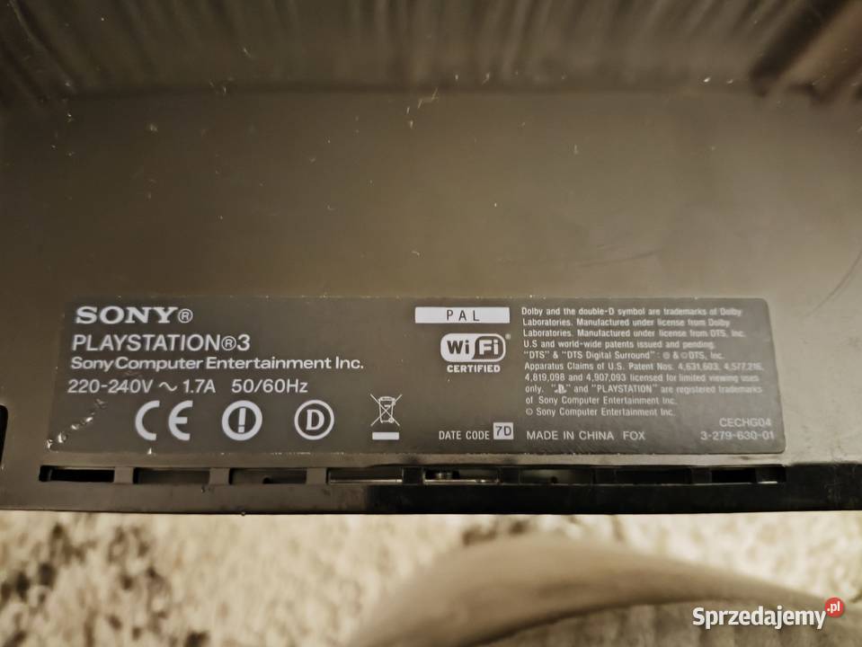 Konsola Sony 3 dwa pady okablowanie