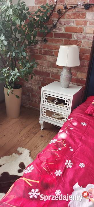 Szafka nocna nakastlikbiała ornament Glamour 40cm Nowy Sącz