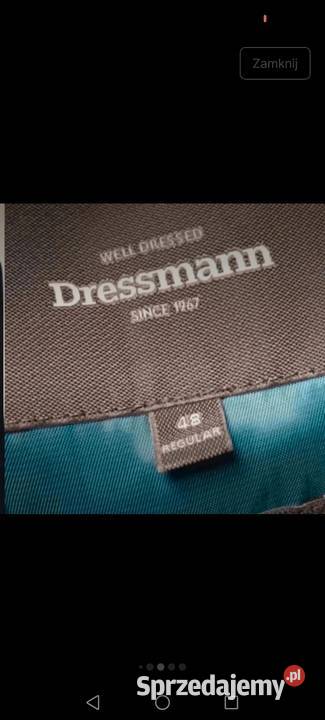 Marynarka granatowa wełniana wool o kroju męskim Krosno