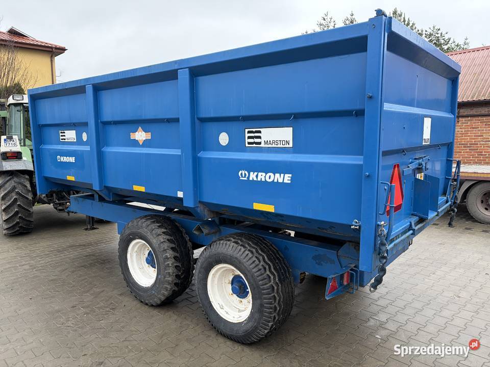 Przyczepa skorupowa KroneMarston tandem 12 t Rolnictwo Dawidy