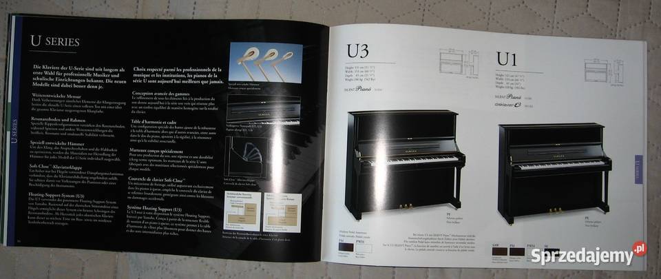 Yamaha Pianos catalog katalog pianin Kępice