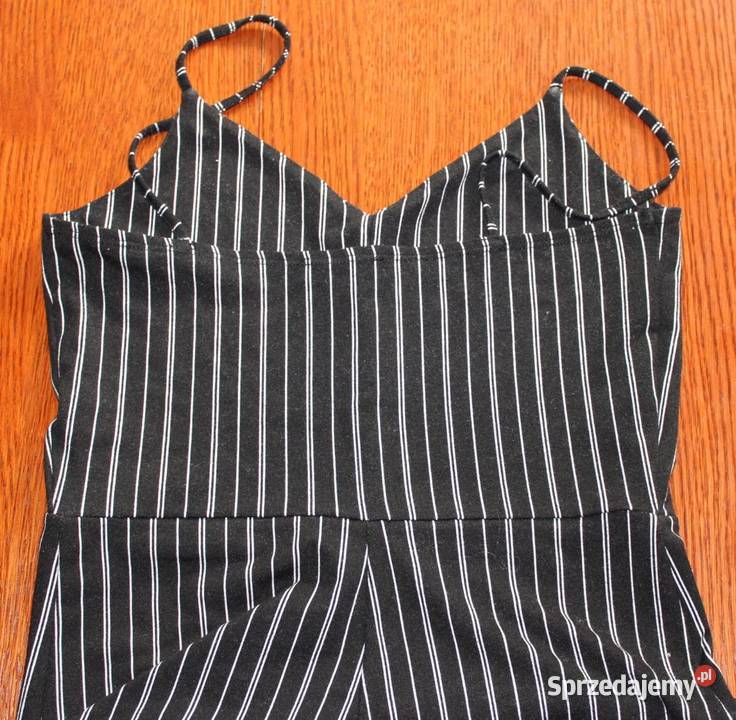 Kombinezon czarnobiały letni na ramiączkach podlaskie Suwałki