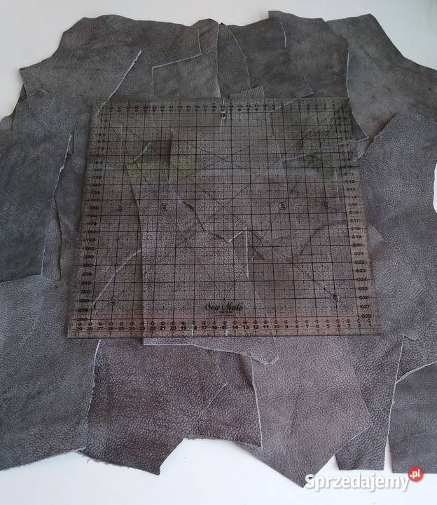 Skóra 606 g Naturalna Włoska Szary Postarzana Gdańsk sprzedam