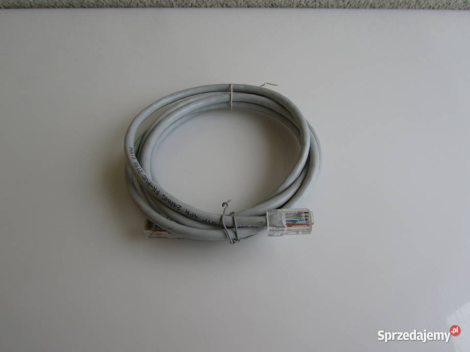 Kabel sieciowy internetowy szary RJ45 RJ45 Olecko