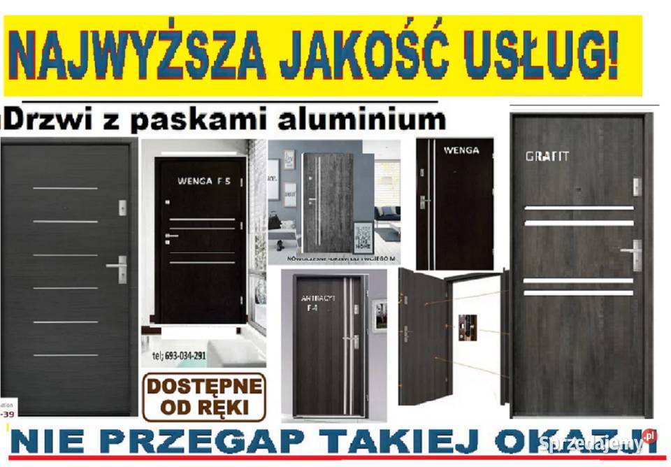 Drzwi z akustyką ocieplone zewnętrzne wejściowe Drzwi zewnętrzne śląskie