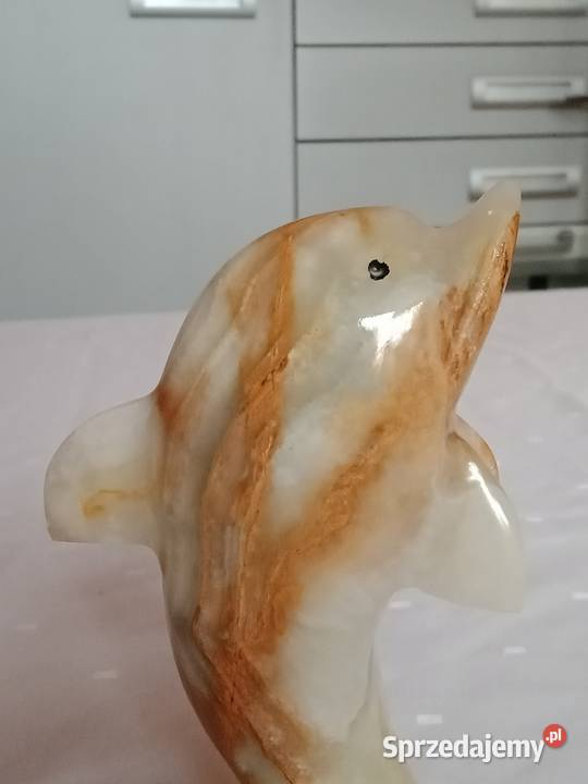 Figurka Delfin z onyxu Łódź