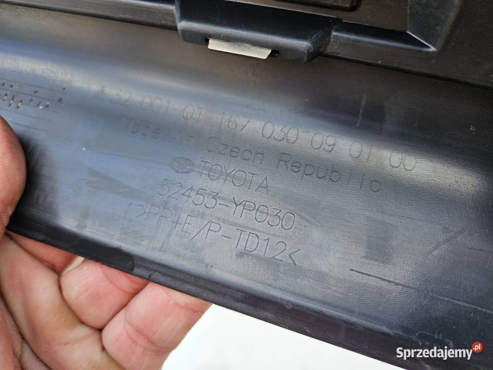 TOYOTA AYGO X DYFUZOR SPOILER ZDERZAKA TYŁ wielkopolskie Międzychód sprzedam