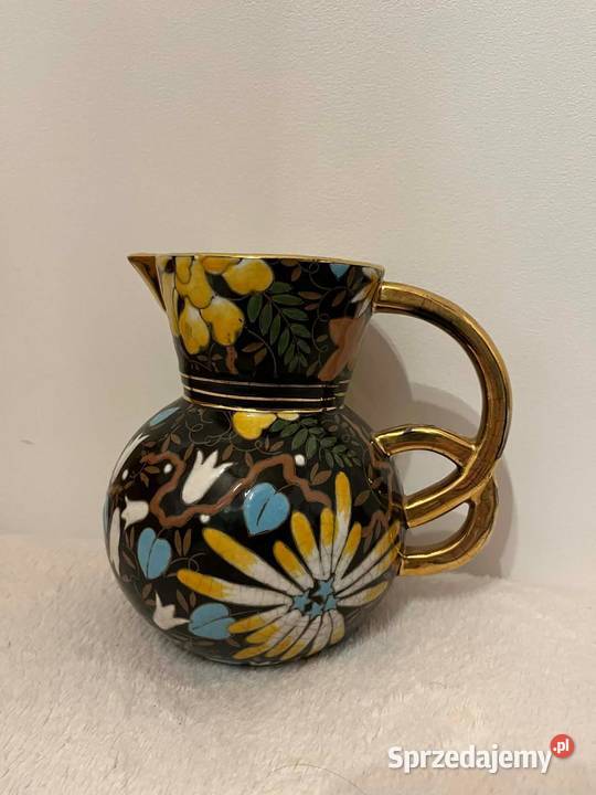 Dekoracyjny dzbanek ceramiczny ręcznie malowany Stegna