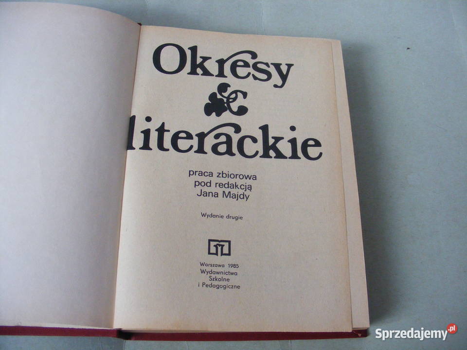 Poetyka teoretyczna Zagadnienia języka Okresy Rok wydania 1985 dolnośląskie Oborniki Śląskie