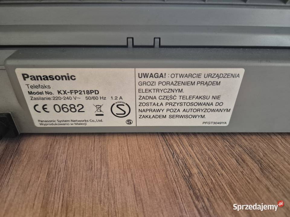 Faks Panasonic KXFP218 Kraków