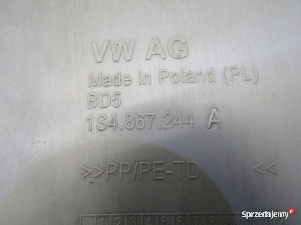 OSŁONA POSZYCIE SŁUPKA PRAWEGO PRAWE VW UP MII