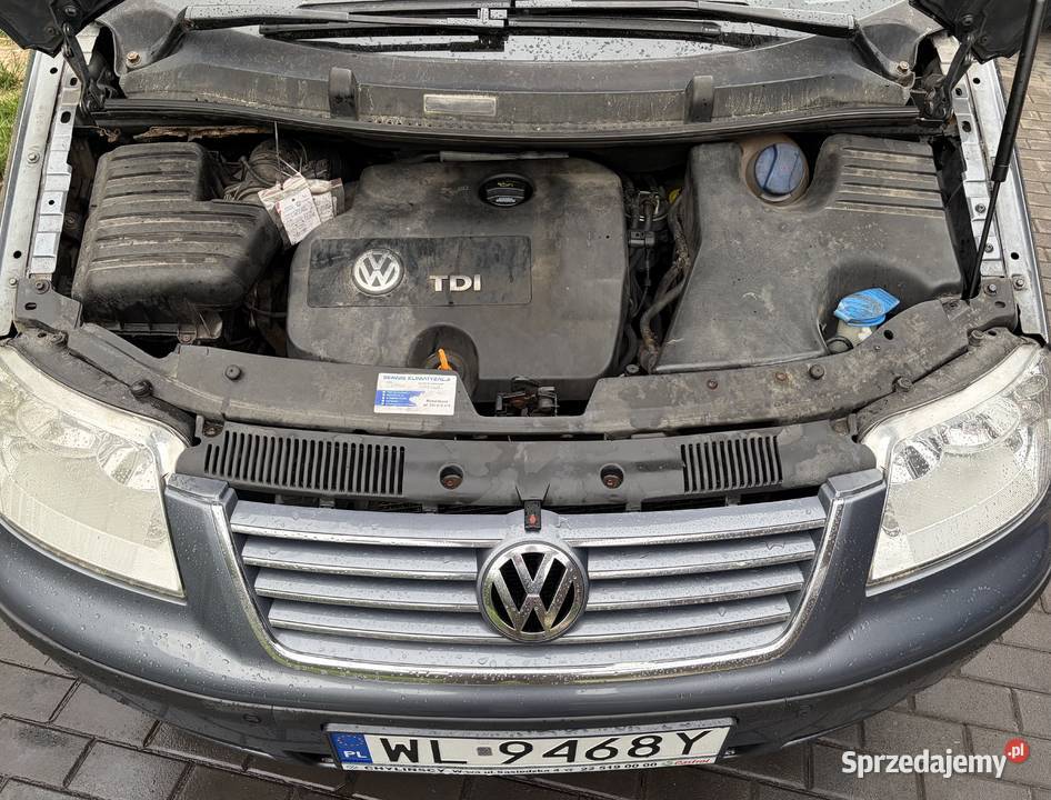 VW SHARAN 2009 19 TDI 7 osobowy SERWIS FILM niebieski