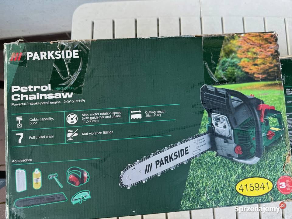 Pilarka łańcuchowa spalinowa PARKSIDE PBKS 53 B3 Piły łańcuchowe Dąbie