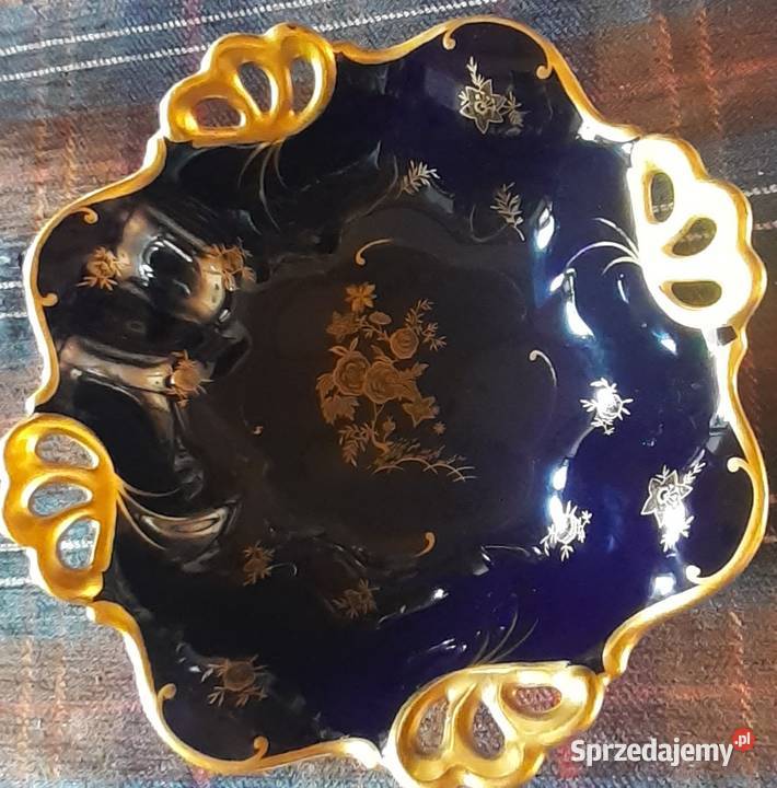 Patera kobaltowa ze złóceniem Pozostałe Prusim