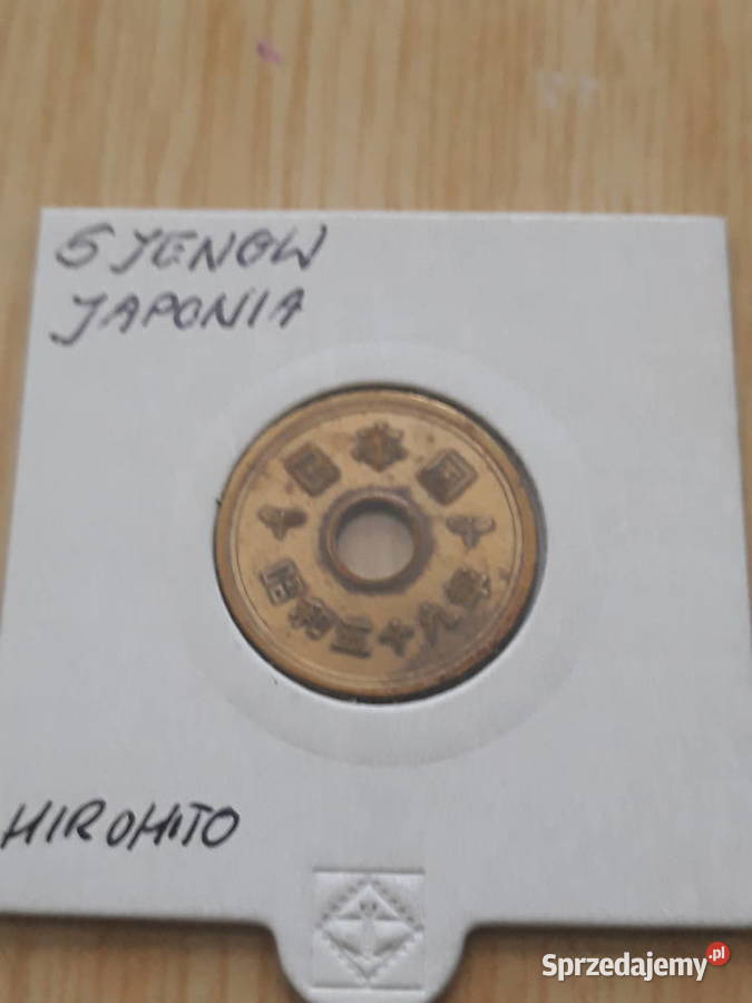 5 Jenów Japonia Hirohito wielkopolskie Konin