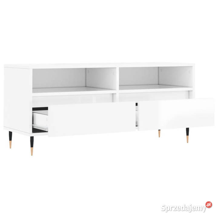 Szafka pod TV wysoki połysk biała 100x345x445 Warszawa