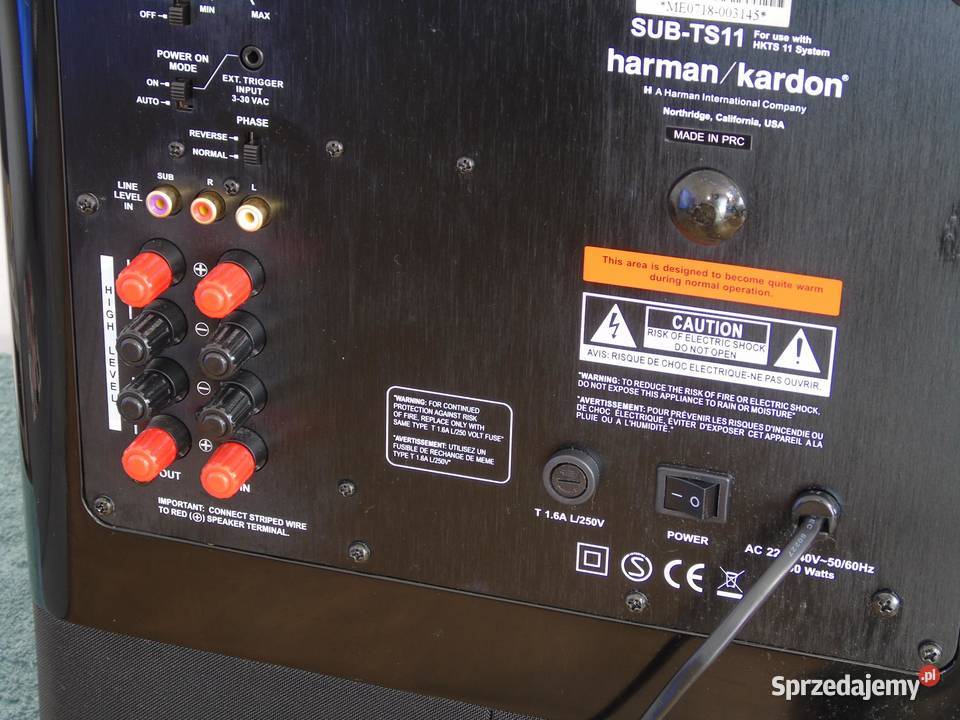 Sub aktywny Harman KardonTS11 potężny dźwięk podkarpackie sprzedam