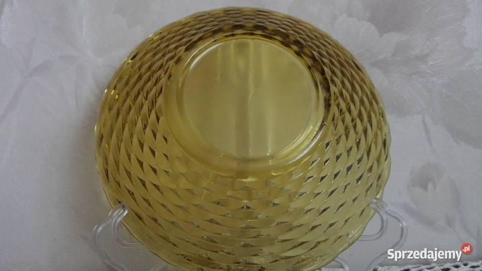 Salaterka duża stare szkło huta Prądniczanka podlaskie