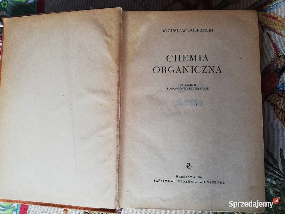 Chemia organiczna Bogusław Bobrański twarda Kraków