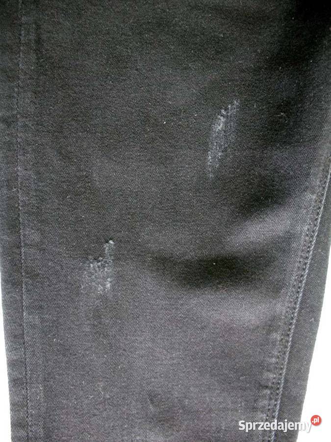 Spodnie damskie jeans czarne 34 36 biodra 8696 Siedlce