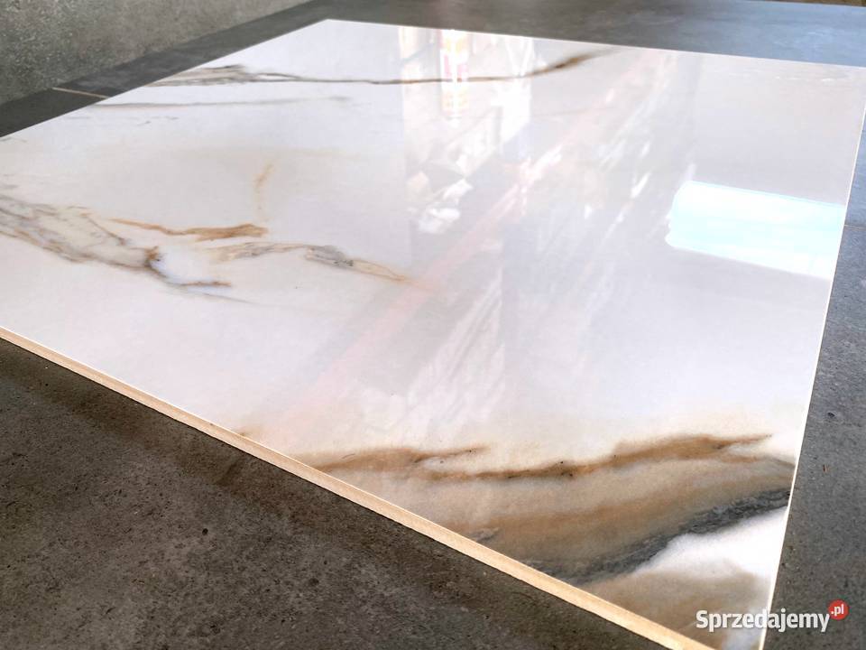 Gres polerowany 60x60 CALACATTA wysoki POŁYSK Piotrków Trybunalski sprzedam