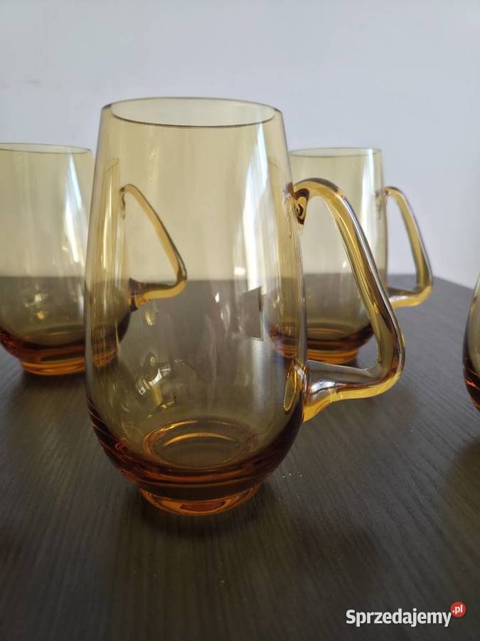 Szklanki kufel vintage PRL Poznań