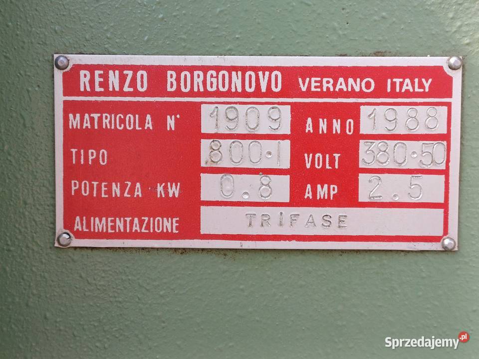 Profesjonalna maszyna do wyciskania rzeźb Renzo wielkopolskie Rawicz