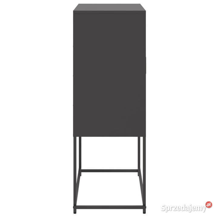 Szafka czarna 685x385x107 stal WM846506