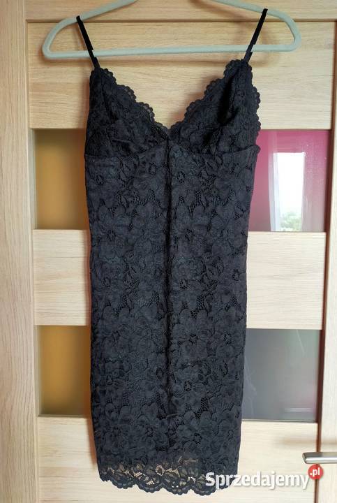 Koronkowa czarna sukienka czarny Łódź