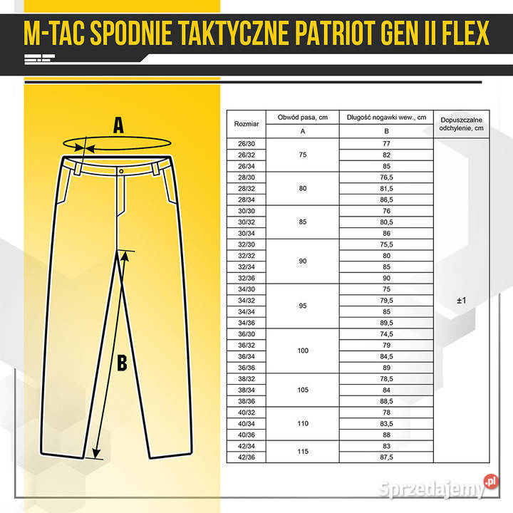 Spodnie taktyczne MTac Patriot Gen II Flex Army mazowieckie