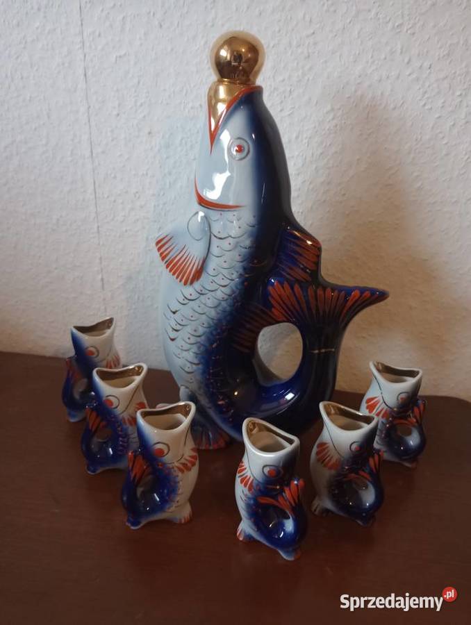 Karafka ryba Połonne dwa komplety Szemud