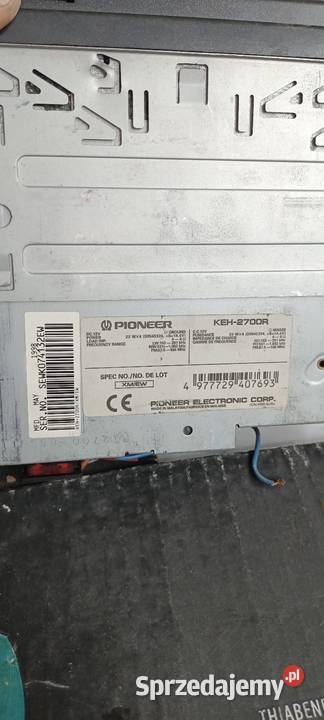 Radio samochodowe Pioneer KEH2700R Gorzów Wielkopolski