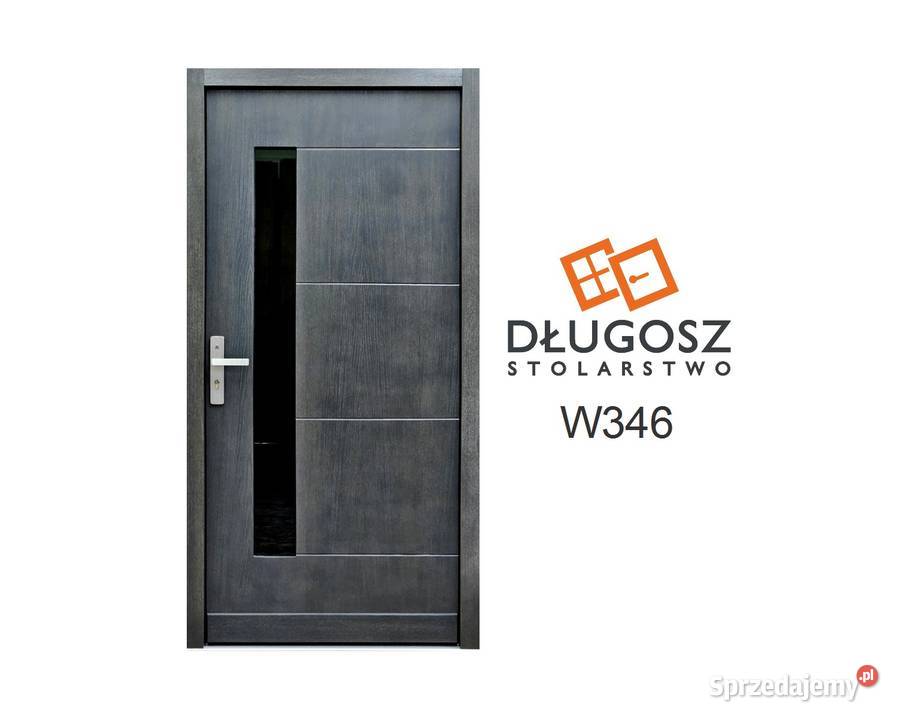 Drzwi DŁUGOSZ zewnętrzne nowoczesne drewniane Wrocław
