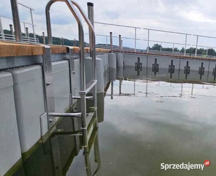 POMOST PŁYWAJĄCY MODUŁOWY PLATFORMA 12m2 WYMIARY Mietków