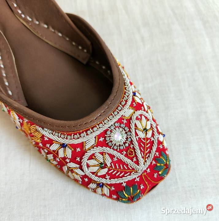 Indyjskie buty baleriny khussa 37 38 zdobione inna