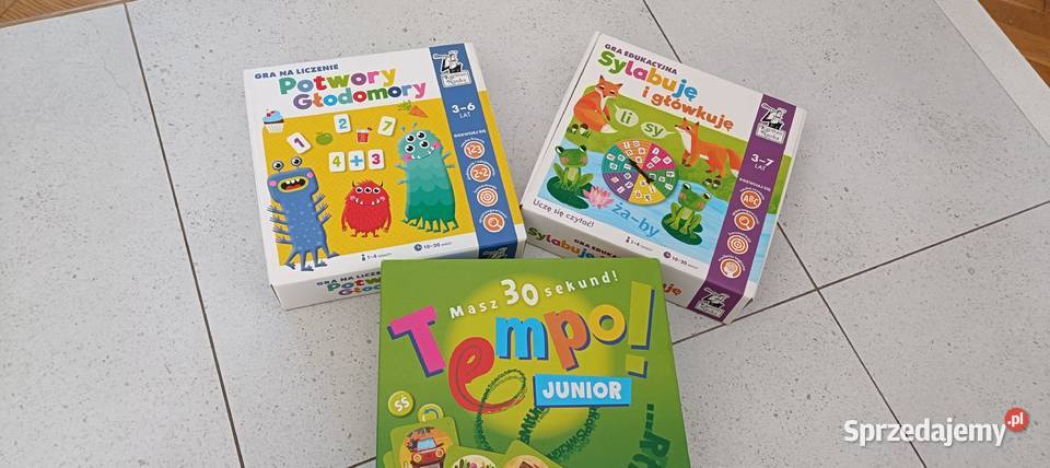 Super okazja 3 gry dzieci w okazyjnej Okazja Warszawa