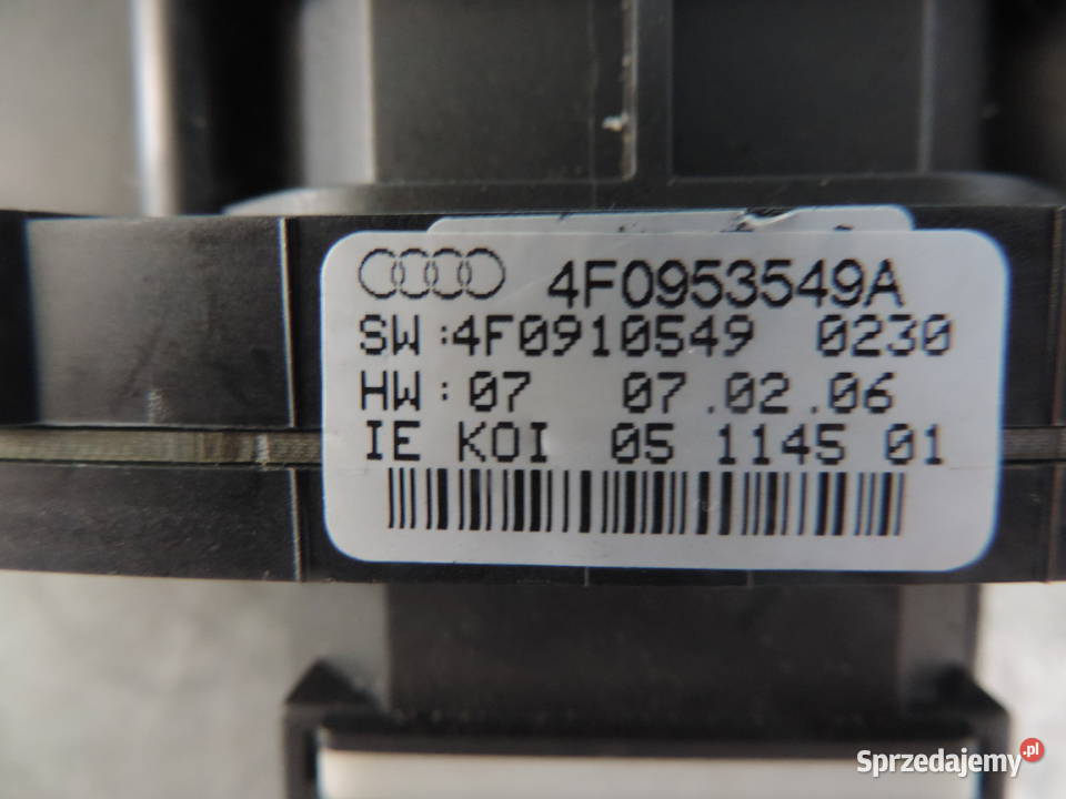 PRZEŁĄCZNIK ZESPOLONY AUDI A6 C6 4F0953549A Nowy Sącz