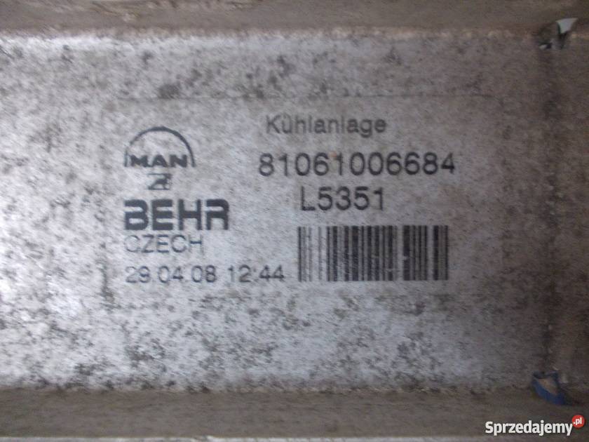 MAM intercooler TGL H 7541 ciężarowe Bielsko-Biała