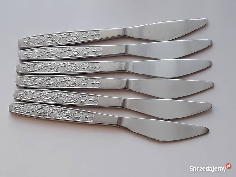 Noże obiadowe 1 PNĄCZA Gerlach sztućce PRL Dąbrowa Górnicza sprzedam