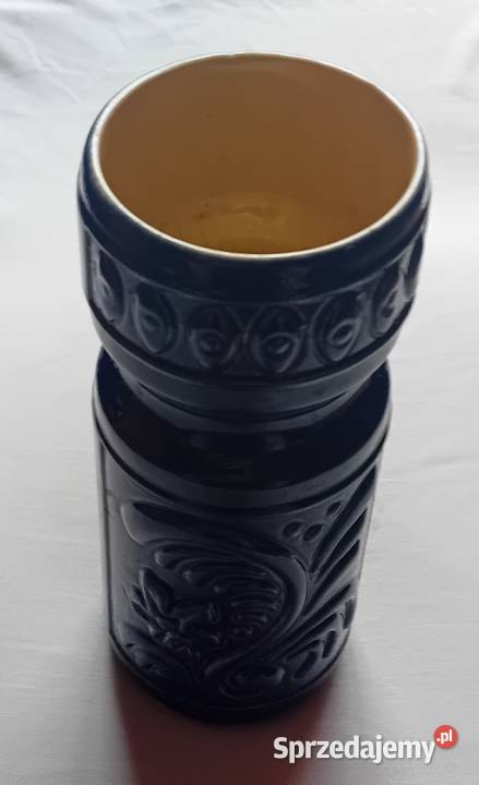 Ceramiczny kobaltowy wazon VEB Grafenroda model Koźminek sprzedam