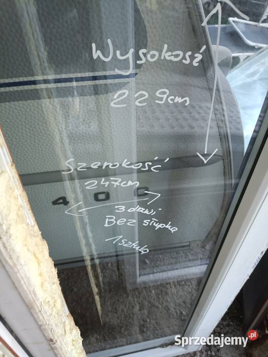SPRZEDAM TRY OKNA BALKONOWE ZŁOTY DĄB Piekoszów