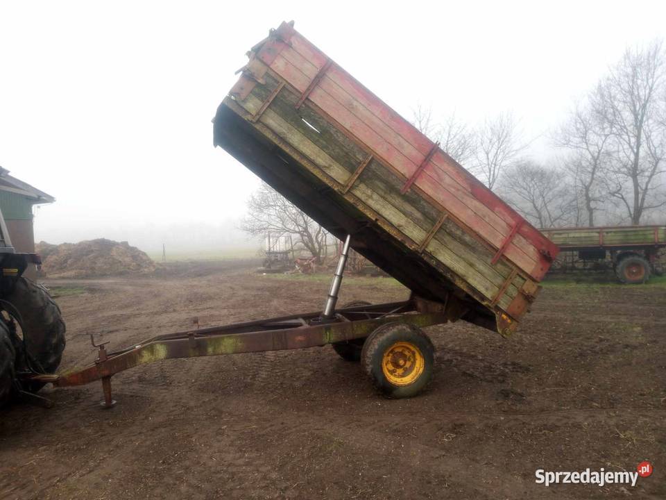Przyczepa Tim 5t wywrotka na tył przyczepa nieuszkodzony Wąbrzeźno