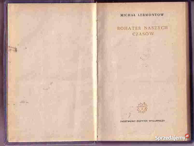 4713 BOHATER NASZYCH CZASÓW MICHAŁ LERMONTOW Czyrna